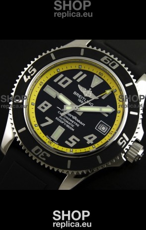 Breitling Superocean Swiss Replica Watch in Black Dial - Ultimate Mirror Replica