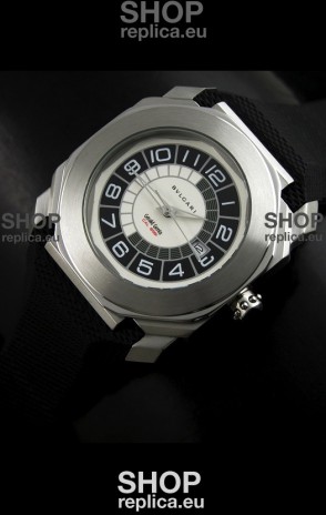 Bvlgari Gerald Genta Swiss Replica Watch in Black&White Dial