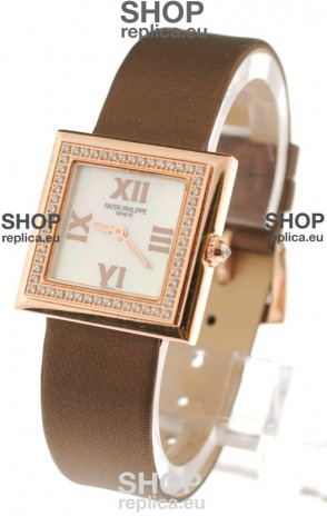 Patek Philippe Ladies Swiss Watch in White Dial