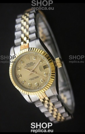 Rolex Datejust Oyster Perpetual Superlative ChronoMeter Swiss Gold Watch 