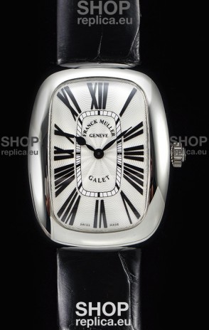 Franck Muller Galet Ladies Swiss Quartz Black Strap Watch