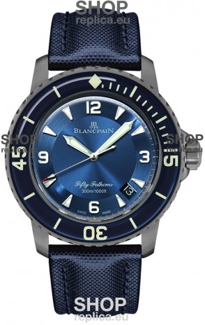 Blancpain Fifty Fathoms Automatique Titanium Edition Swiss Replica Watch in 1:1 Mirror Quality