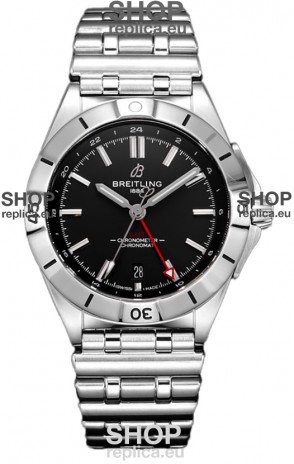 Breitling Chronomat Automatic GMT 40 Black Dial 1:1 Mirror Swiss Replica Watch 