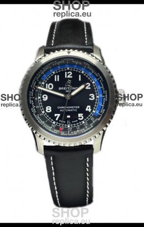 Breitling Navitimer Aviator 8 B35 Unitime Automatic 43 Black Dial 1:1 Mirror Swiss Replica Watch 