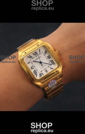 Santos De Cartier 1:1 Mirror Replica - 40MM Yellow Gold Swiss Movement Watch