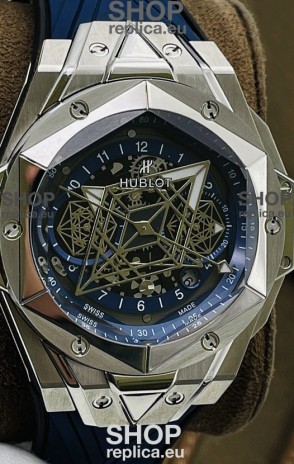 Hublot Big Bang UNICO Sang Bleu II Stainless Steel 1:1 Mirror Quality Swiss Replica Watch 