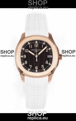 Patek Philippe Aquanaut 5167R Rose Gold 1:1 Mirror Replica Watch - Black Dial