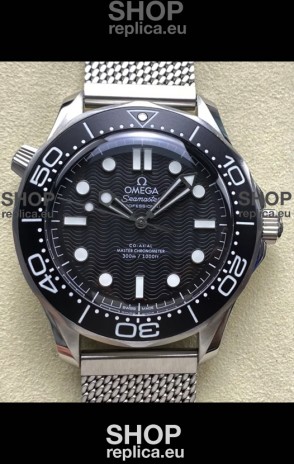Omega Seamaster Super Clone 300M Master Chronometer Black Swiss 904L Steel Watch