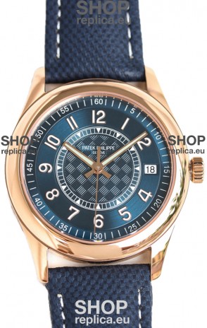 Patek Philippe Calatrava 6007R Blue Dial Rose Gold 1:1 Mirror Replica Watch