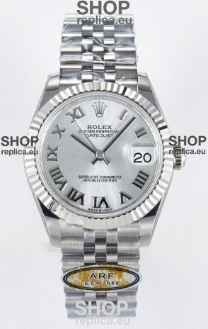 Rolex Super Clone Datejust ETA 2688 Movement 31MM Stainless Steel Case and Roman Dial Watch 