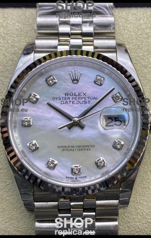 Rolex Datejust 178384 31MM Swiss 1:1 Mirror Replica in 904L Steel - White Pearl Dial 