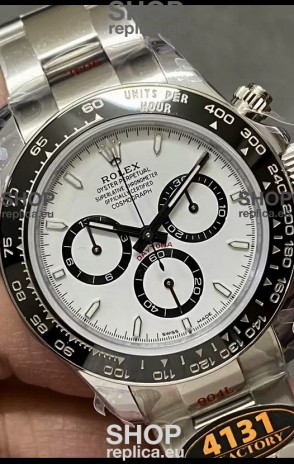 Rolex Cosmograph Daytona M126500LN White Dial Cal.4131 Movement - 904L Steel Watch