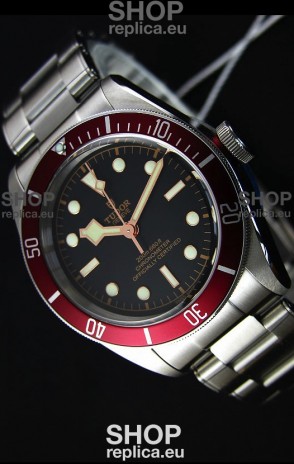 Tudor Heritage Black Bay Red Bezel Swiss Replica Watch 1:1 Ultimate Mirror Replica Edition