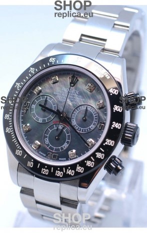 Rolex Project X Daytona Limited Edition Series II Cosmograph MonoBloc Cerachrom Swiss Watch in Black Pearl Dial
