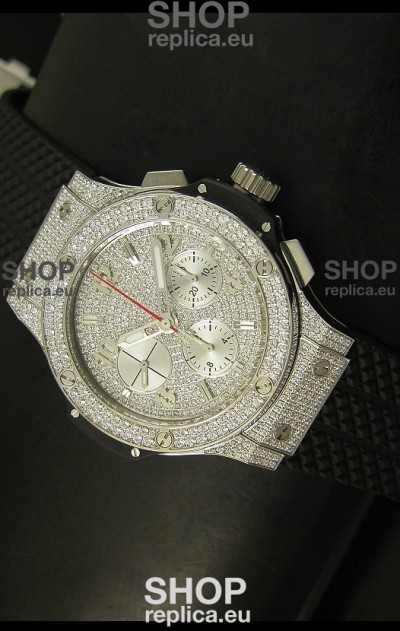 Hublot Big Bang Bling Edition Swiss Replica Watch - Titanium Case
