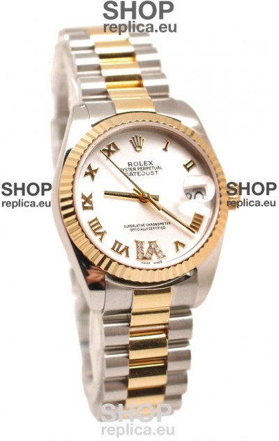 Rolex Oyster Perpetual Datejust Diamonds VI Swiss Replica Watch -36MM