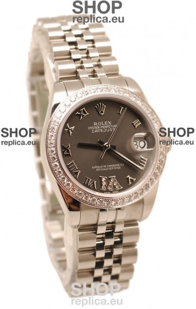 Rolex Oyster Perpetual Datejust Diamonds VI Japanese Replica Watch -36MM