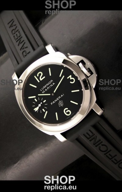 Panerai Luminor marina Swiss Steel Watch in Black Dial