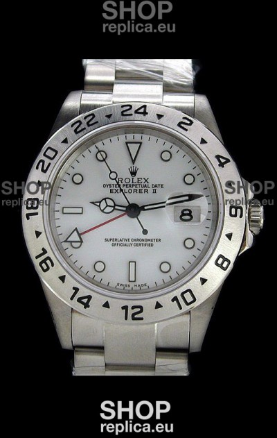 Rolex Explorer II Japanese Replica Automatic Watch in White