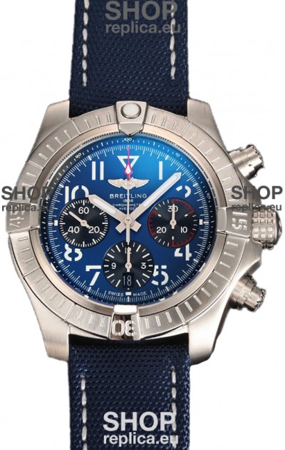 Breitling Avenger Chronograph 45 Blue Dial 1:1 Mirror Swiss Replica Watch 