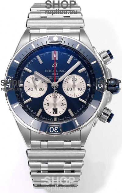 Breitling Chronomat B01 42 Edition Swiss 904L Steel Casing Blue Dial 1:1 Mirror Replica Watch
