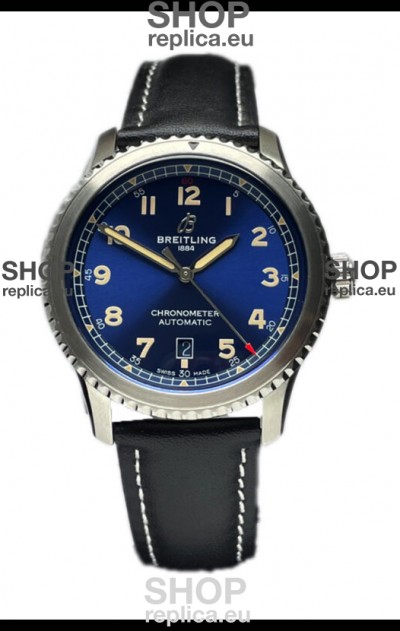 Breitling Navitimer Aviator 8 Automatic 41 Blue Dial 1:1 Mirror Swiss Replica Watch 