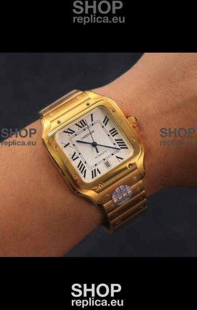 Santos De Cartier 1:1 Mirror Replica - 40MM Yellow Gold Swiss Movement Watch