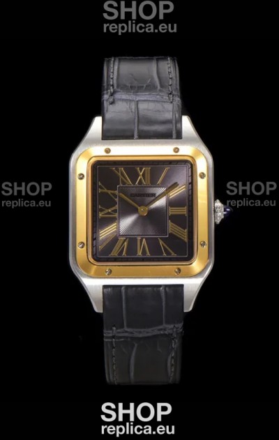 Cartier Santos Dumont 27MM Super Clone Edition Watch in Two Tone Casing