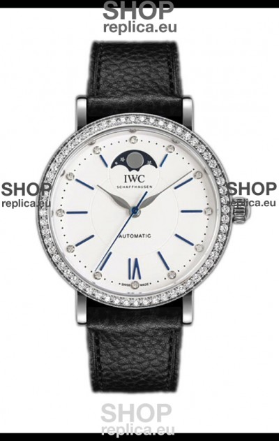 IWC Portofino IW659601 Automatic Moon Phase Steel Casing Watch in White Dial 37MM