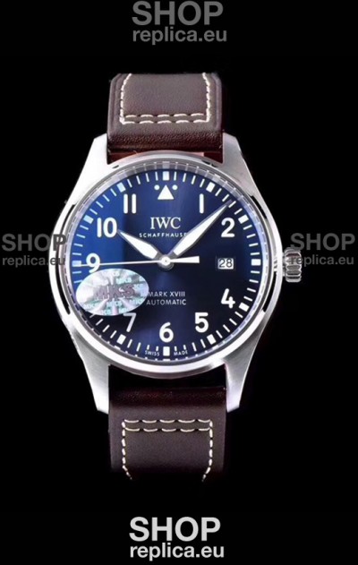 IWC Pilot's MARK XVIII IW327010 Steel Blue Dial Le Petit Prince 904L Steel 1:1 Mirror Replica