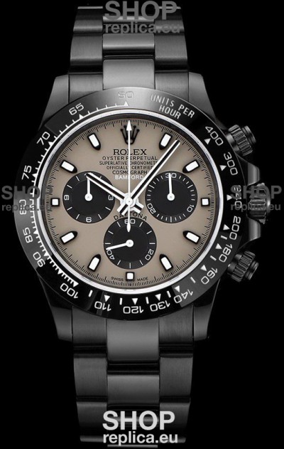 Rolex Daytona Blaken 1:1 Swiss Mirror Replica Grey Dial Cal.4130 Movement (WITH BOX) 