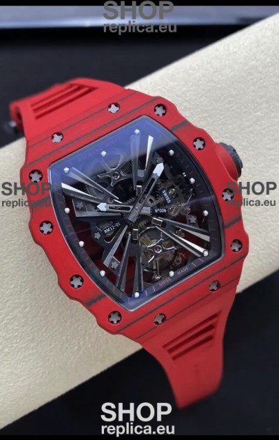 Richard Mille RM12-01 Carbon Fiber Case Genuine Tourbillon Movement 1:1 Mirror Replica Watch