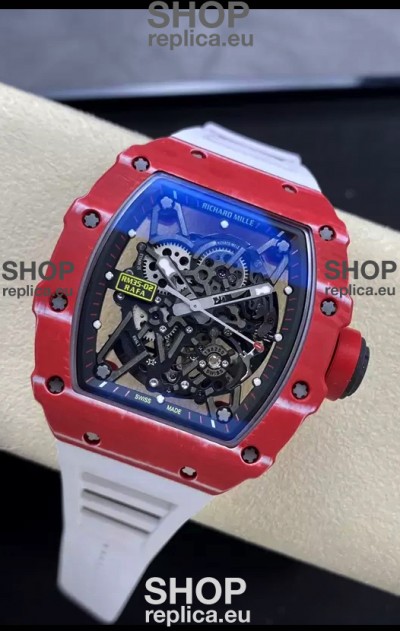 Richard Mille RM35-02 Rafael Nadal Red Carbon Fiber Casing with Genuine Tourbillon Super Clone Watch