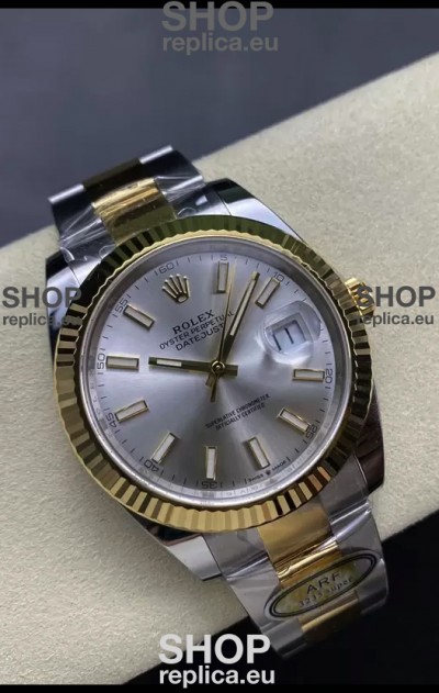 Rolex Datejust M126333 41MM ETA3235 72 Hours Power Steel Dial Oyster 1:1 Mirror Replica Yellow Gold 904L Steel