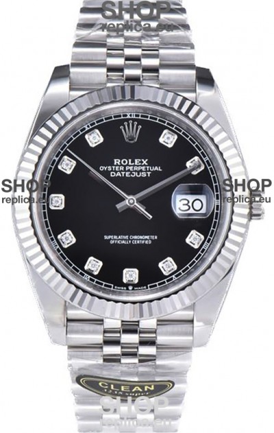 Rolex Datejust 126334 41MM ETA3235 72 Hours Power Black Dial Jubilee 1:1 Mirror Replica