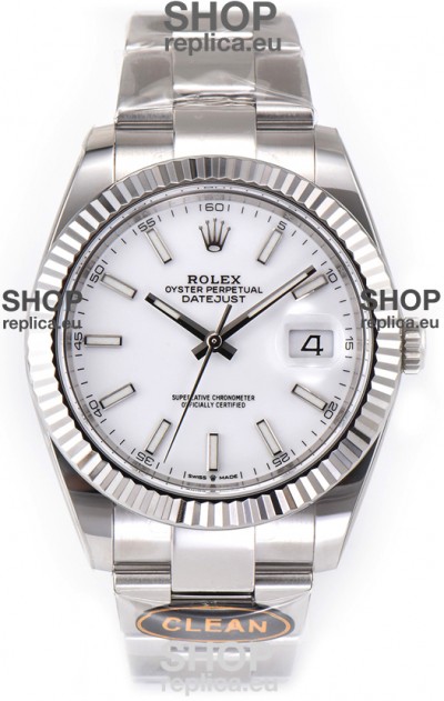 Rolex Datejust 126334 41MM ETA3235 72 Hours Power White Dial Oyster 1:1 Mirror Replica