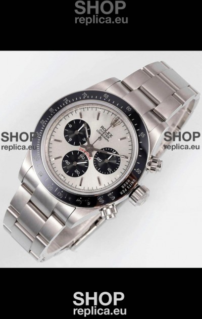 Rolex Daytona Super Clone BLAKEN Paul Newman Steel Dial Swiss Replica Watch - 4130 Movement