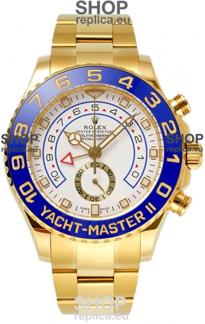 Rolex Yachtmaster II Stainles Steel Ref.116688 1:1 Yellow Gold Swiss Replica Watch 