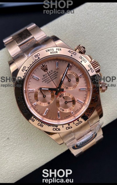 Rolex Daytona 116505 Rose Gold Original Cal.4130 Movement - 1:1 Mirror 904L Steel Watch