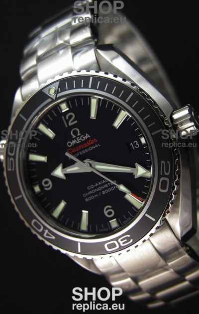 Omega Seamaster Planet Ocean Swiss Black Strap Replica 42MM 1:1 Ultimate Edition Watch 